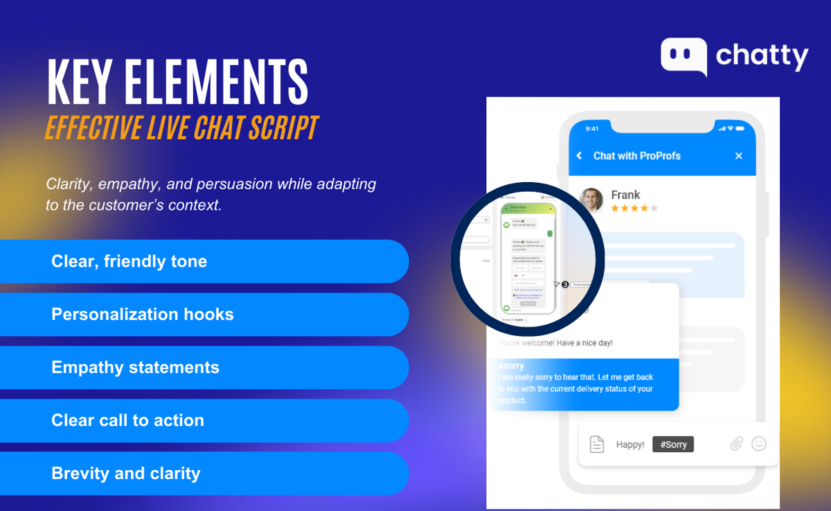 Key elements of an effective live chat script 