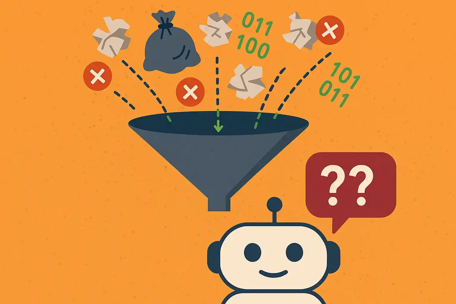 ai chatbot filtering garbage data errors