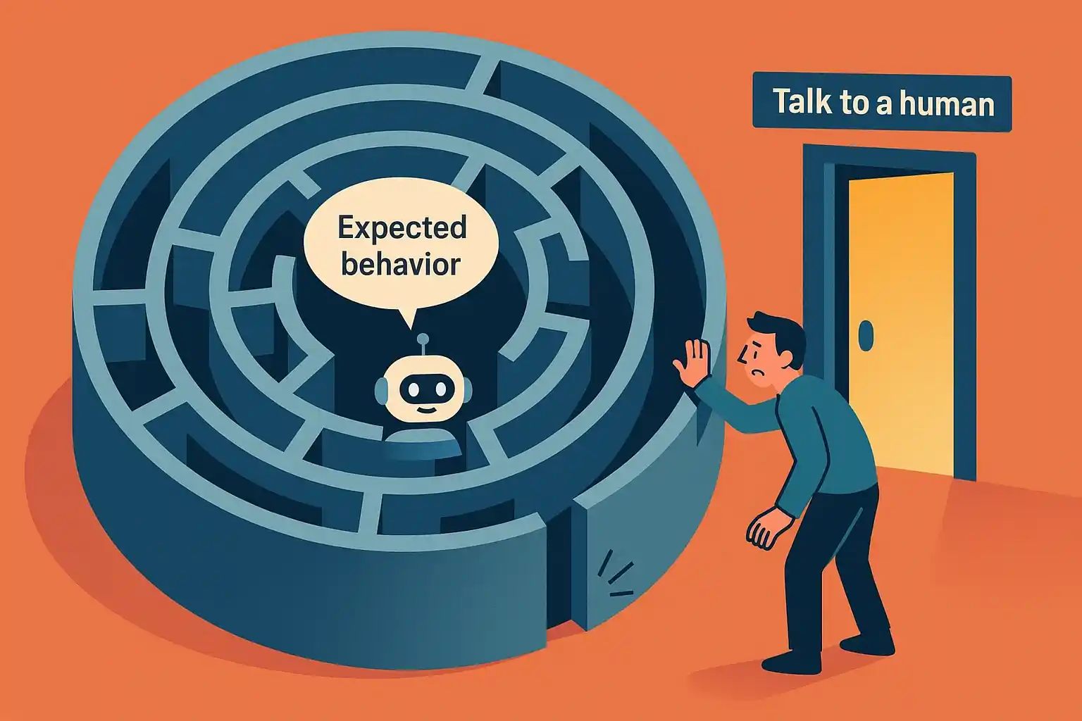 chatbot dead end vs human support