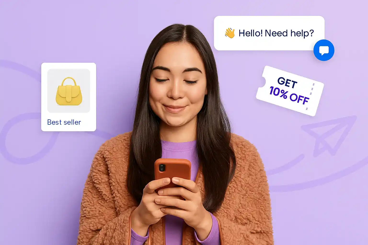 proactive chat offer discount best seller