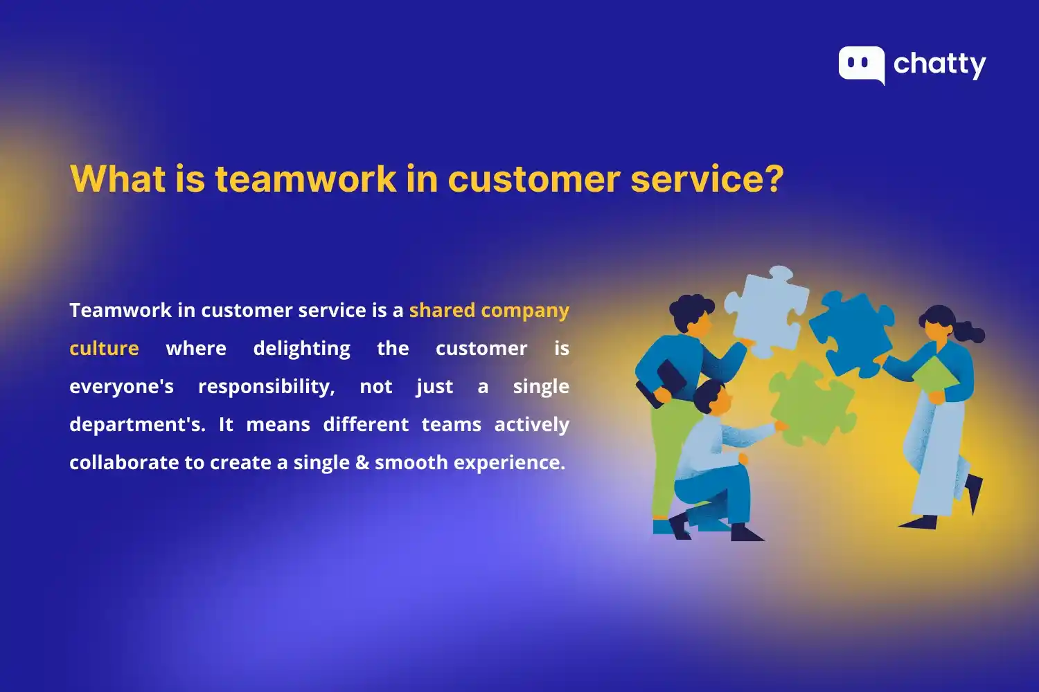 teamwork definition shared company culture puzzle pieces