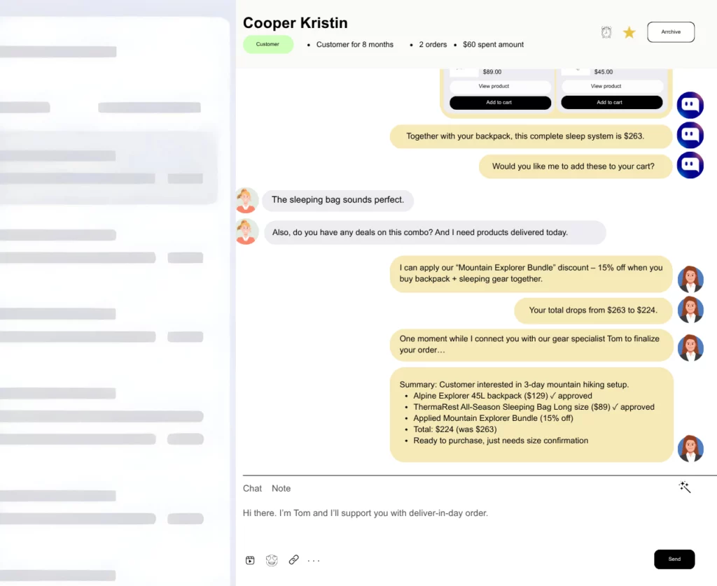 chatty escalates to live agent