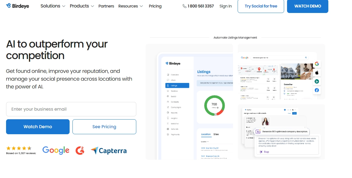Birdeye AI chat reviews automation